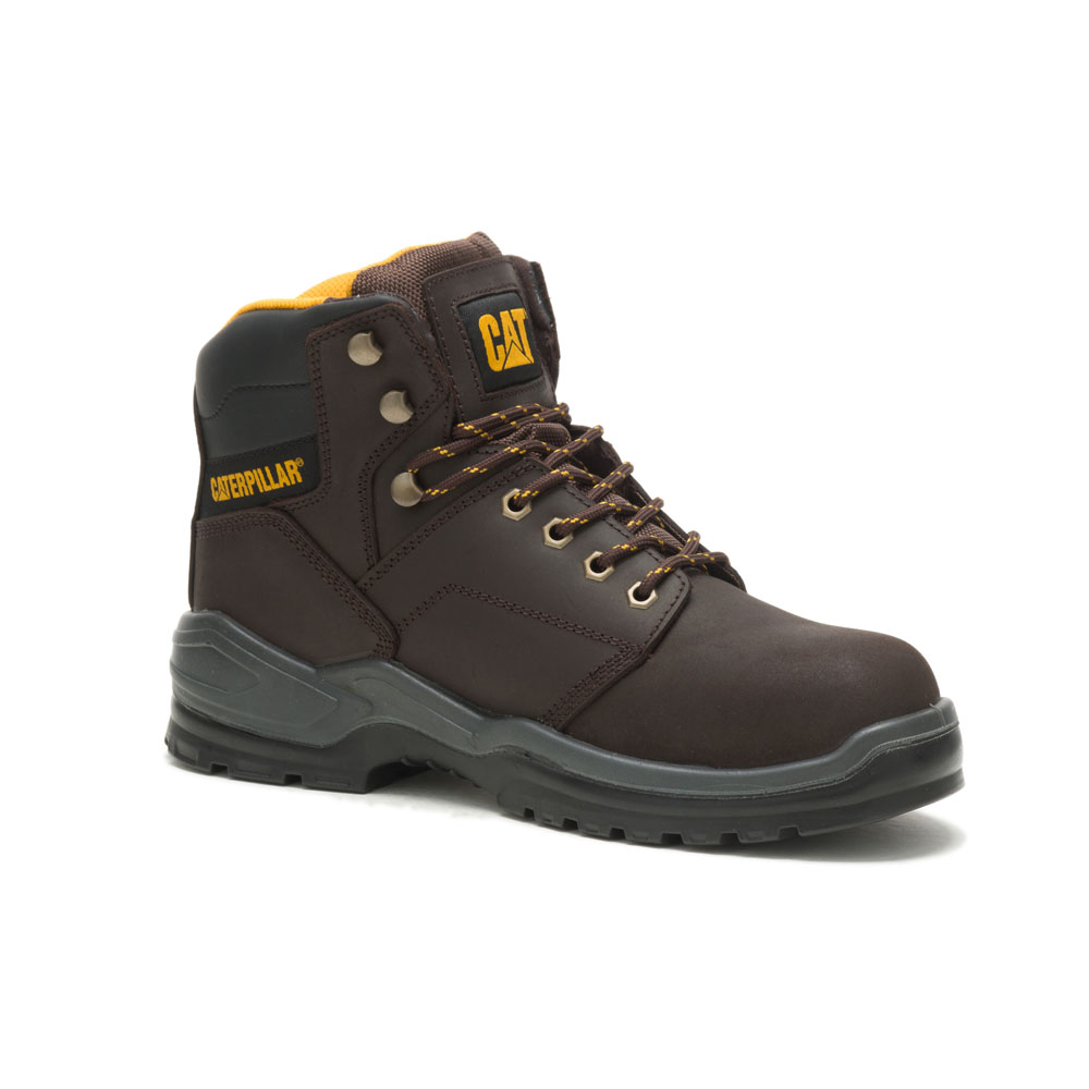 Caterpillar Striver Astm Philippines - Mens Safety Boots - Brown 80576JRPN